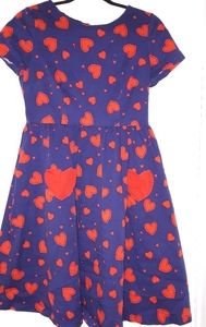 Vintage Navy and Red dress